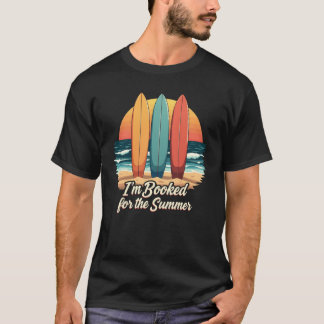 T-shirt Je suis pris pour l'été – Citation de lecture amus