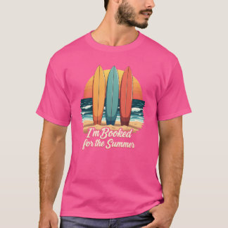 T-shirt Je suis pris pour l'été – Citation de lecture amus