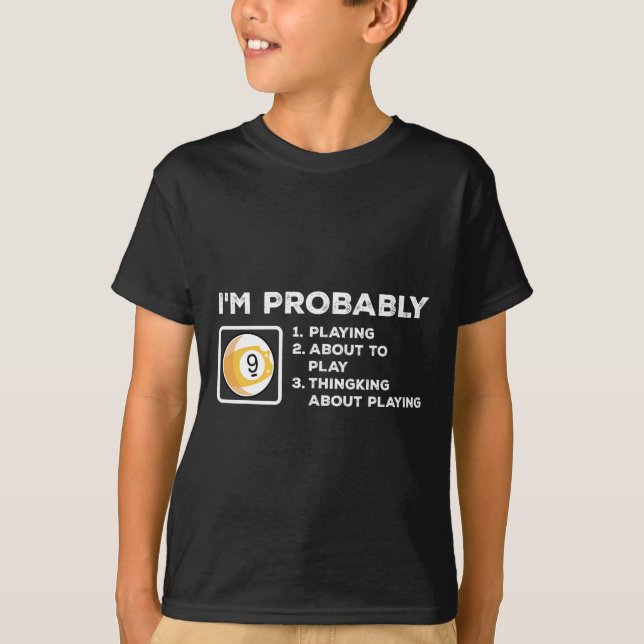 T-shirt Je Suis Probablement Sur Le Point De Jouer À Pense (Devant)