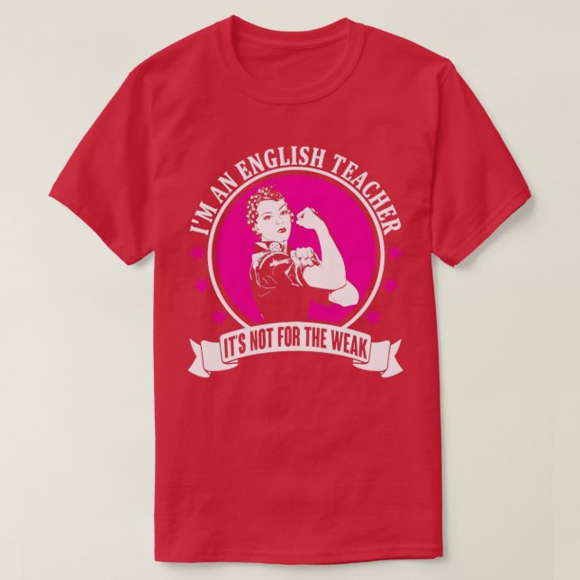 T-shirt Je suis professeur d'anglais (Design devant)