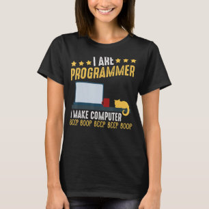 T-shirt Je suis programmeur Cat Coding Computer Party