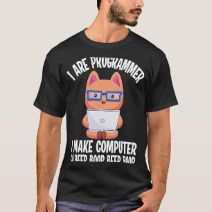 T-shirt Je suis programmeur Cat Engineer Coder Software De