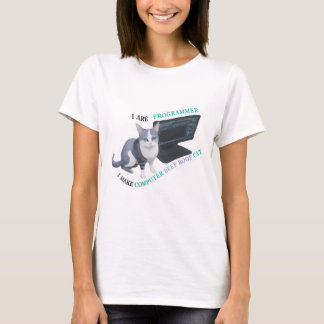 T-shirt Je suis programmeur je fais bip d'ordinateur boop