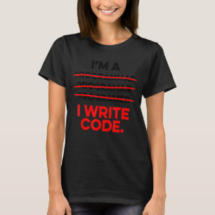 T-shirt Je suis Programmeur J'écris Code Informaticien A