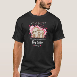 T-shirt Je suis promu à la grande soeur 2023 Grossesse An