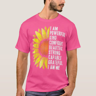 T-shirt Je Suis Puissant Et Confiant, Beau, Fort, Mignonne