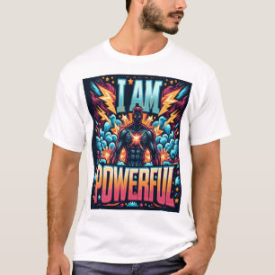 T-shirt Je Suis Puissant - Vibrant Illustration Héroïque T
