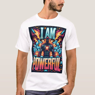 T-shirt Je Suis Puissant - Vibrant Illustration Héroïque T