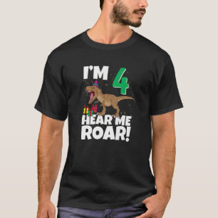 T-shirt Je suis quatre Entendez-moi ruer 4e anniversaire Q