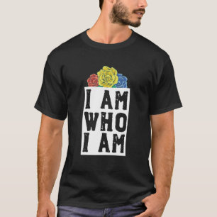 T-shirt Je Suis Qui Je Suis Pan Lgbtq Pride Flag Pansexual