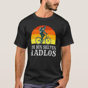 T-shirt Je suis rarement sans vélo amusant Vélo amateur de