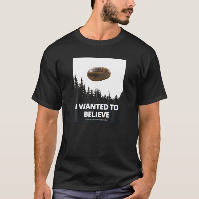 T-shirt Je Suis Recherché De Croire - Voir Pierre (Devant)