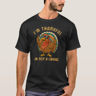 T-shirt Je suis reconnaissant de ne pas être un dindon lib
