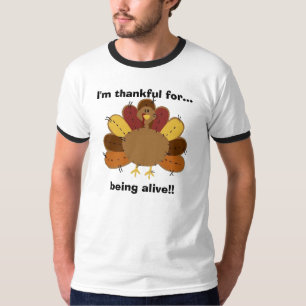 T-shirt Je suis reconnaissant pour… être vivant !