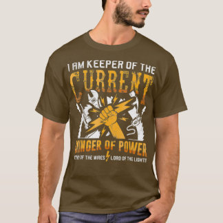 T-shirt Je Suis Responsable Du Cadeau Électricien Courants