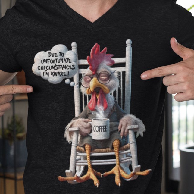 T-shirt Je suis réveillé ! Besoin de café (Créateur téléchargé)