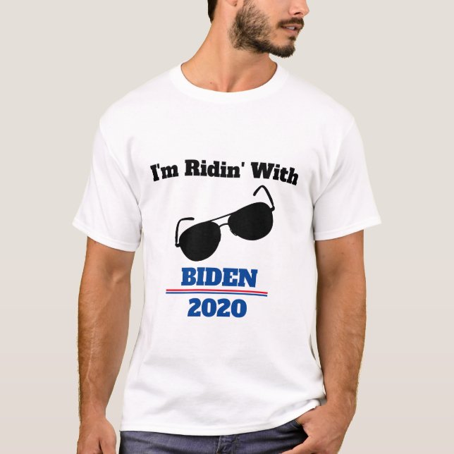 T-shirt Je suis Ridin' avec Biden en 2020 (Devant)