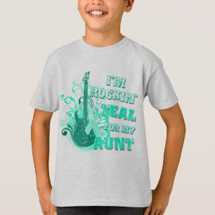 T-shirt Je suis Rockin Teal pour ma tante