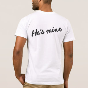 T-SHIRT JE SUIS SA CHEMISE DE COUPLES DE MARIAGE HOMOSEXUE