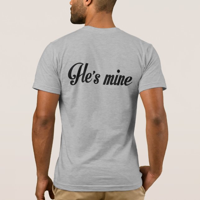 T-SHIRT JE SUIS SA CHEMISE DE COUPLES DE MARIAGE HOMOSEXUE (Dos)