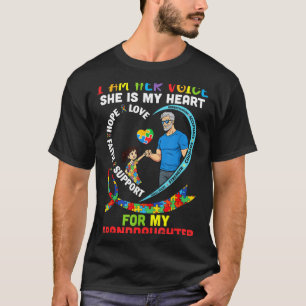 T-shirt Je suis sa voix Elle est mon cœur pour ma petite-f