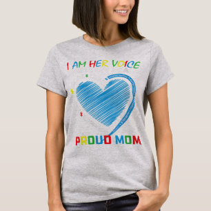 T-shirt Je suis sa voix elle est mon coeur Sensibilisation