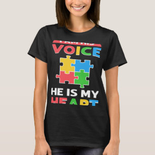 T-shirt Je suis sa voix Enfant autiste Soutien Autisme