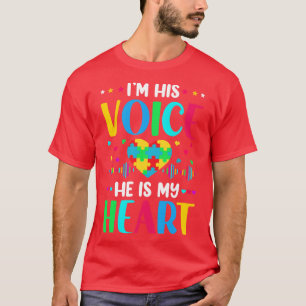T-shirt Je Suis Sa Voix Il Est Ma Sensibilisation sur l'au