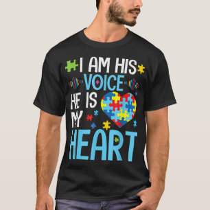 T-shirt Je Suis Sa Voix Il Est Mon Coeur, Sensibilisation