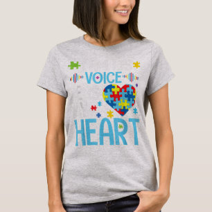 T-shirt Je Suis Sa Voix Il Est Mon Coeur, Sensibilisation 