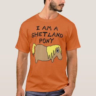 T-shirt Je suis Shetland Pony T