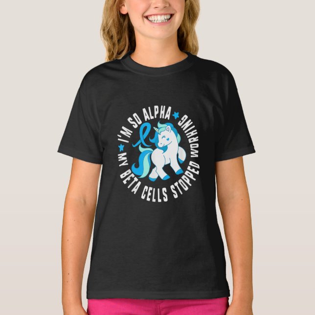 T-shirt Je suis si Alpha My Beta Cellules arrêté de travai (Devant)
