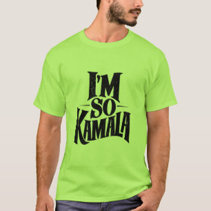 T-shirt Je suis si Kamala Brat Green Meme