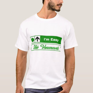 T-shirt Je suis signe facile de traînée de ski