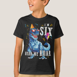 T-shirt Je suis SIX Entendez-moi Roar 6E Anniversaire Chem
