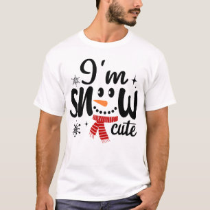 T-shirt Je suis Snow Cute Snowman Noël