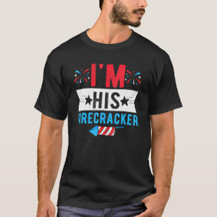 T-shirt Je suis son pétard à pince 4 juillet jumelage