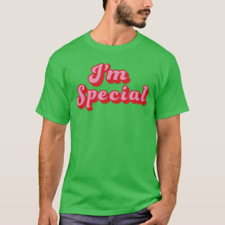 T-shirt Je suis spécial design de style rétro vintage disa