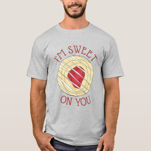 T-shirt Je suis sucré sur vous Cerise Pâtisserie Danoise F