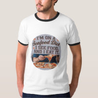 Je suis sur la nourriture de fruits de mer drôle