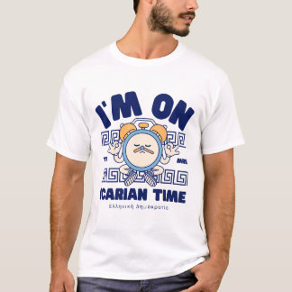 T-shirt Je suis sur l'heure icarinienne (Grèce)