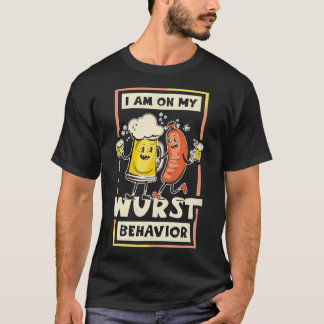 T-shirt Je Suis Sur Mon Comportement De Wurst, Oktoberfest