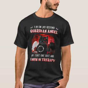 T-shirt Je suis sur mon deuxième ange gardien Mon premier