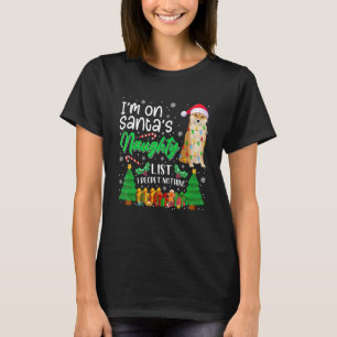 T-shirt Je suis sur Père Noël Naughty mignon Shiba Inu Chi