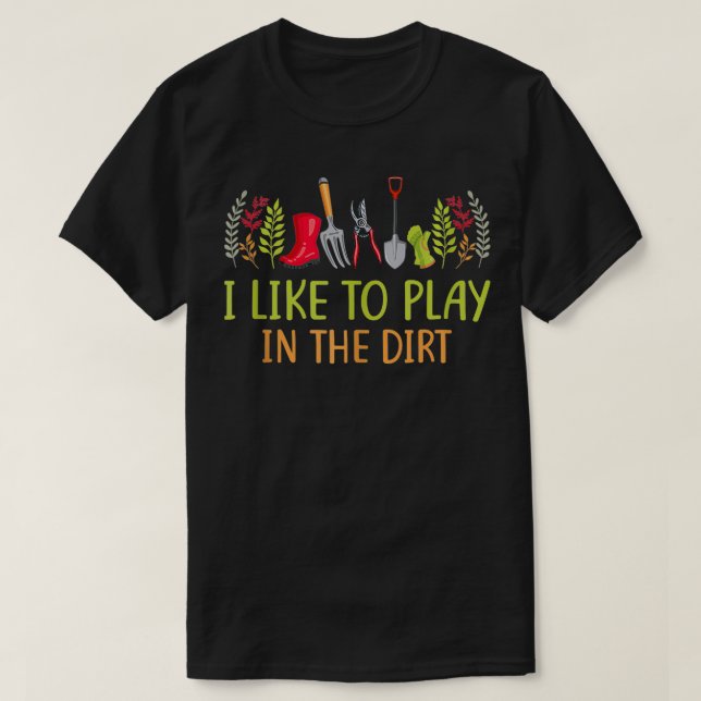 T-shirt Je Suis Tellement Excitée À Propos Du Jardinage Qu (Design devant)