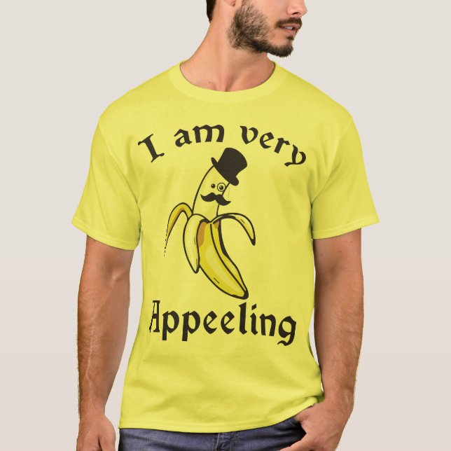 T-shirt Je suis très attrayant - calembour de banane (Devant)