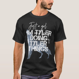 T-shirt Je Suis Tyler En Train De Faire Des Choses Drôle C
