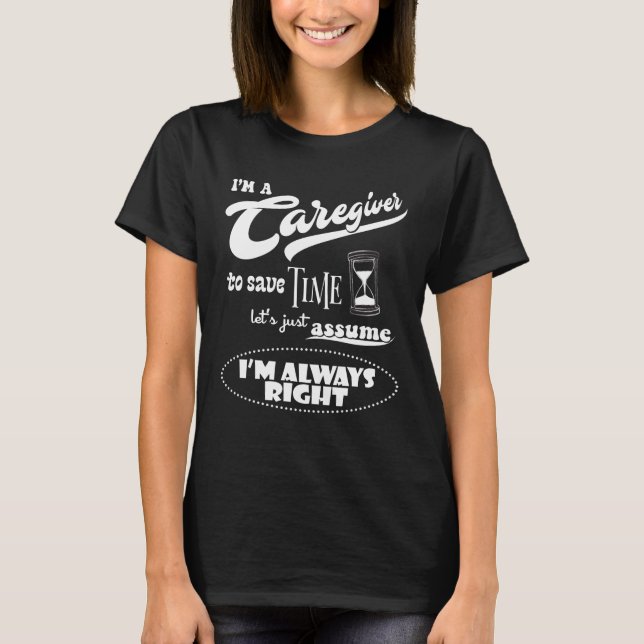 T-shirt Je suis un aideur de carrière, juste parce que je  (Devant)