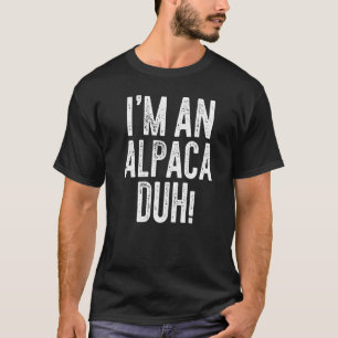 T-shirt Je suis un Alpaca Duh Costume Gif