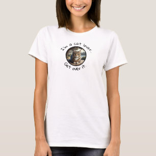 T-shirt Je suis un amateur de chat tigré avec texte person